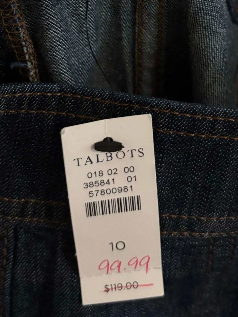 Talbots Denim Fit & Flare Skirt, NWT, Midi Length Skirt
